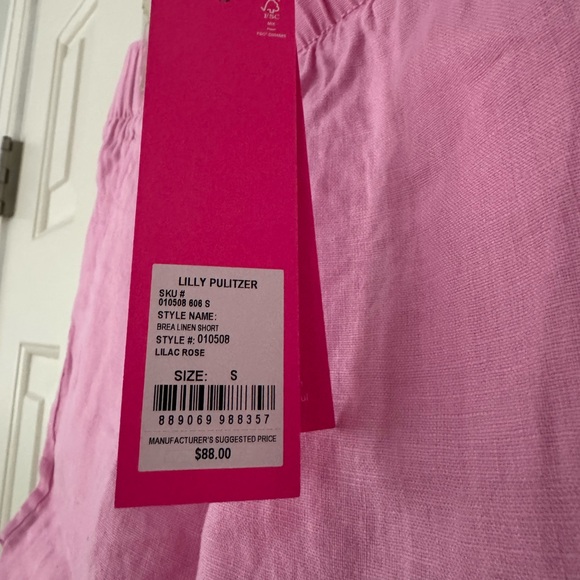Lilly Pulitzer 4” Brea Linen Shorts NWT Small - Picture 4 of 5